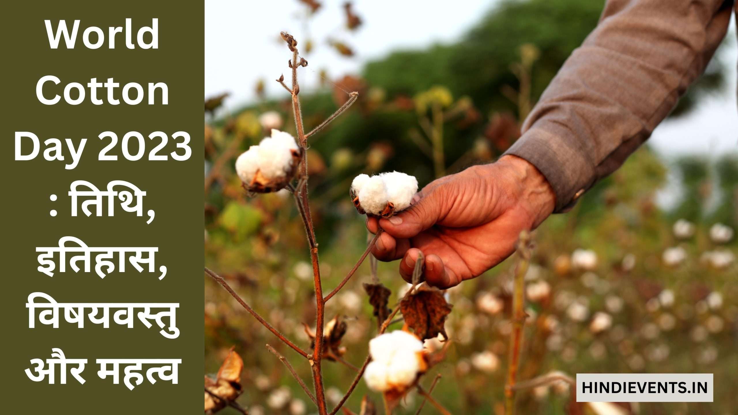 World Cotton Day 2023 :  तिथि, इतिहास, विषयवस्तु और महत्व